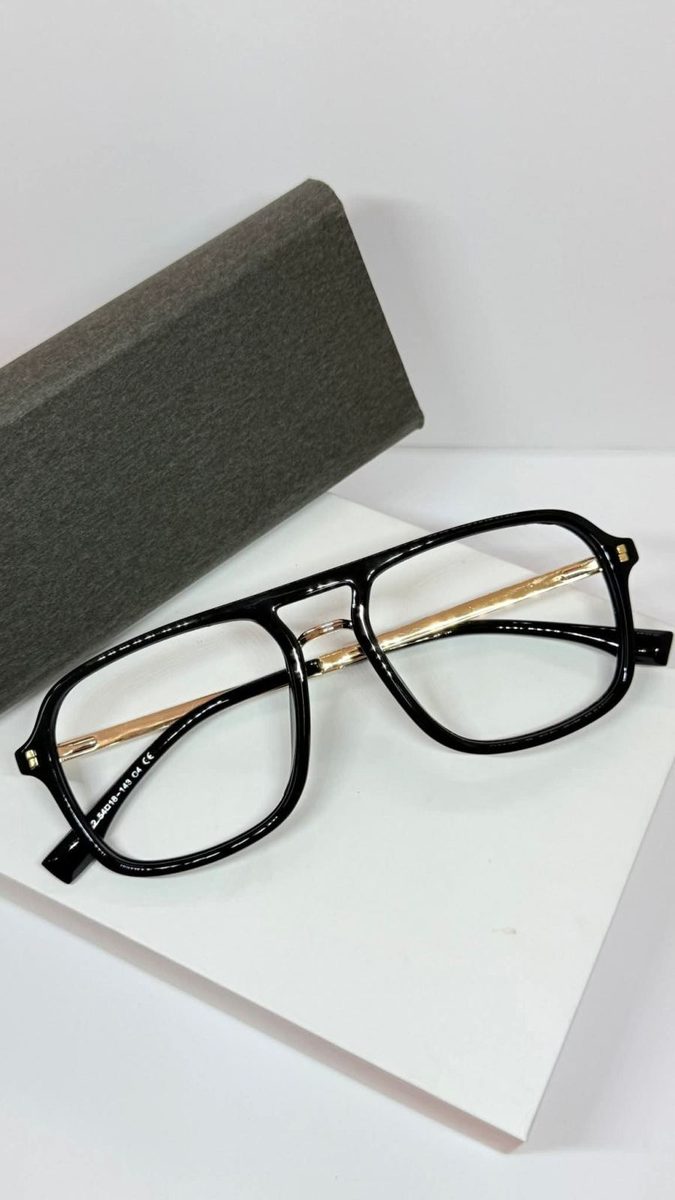 Aro clásico negro Alessandro Eyewear — Ref. AE-307